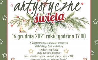 Plakat wydarzenia "Artystyczne Święta"