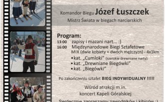 Plakat promujący Bieg Retro