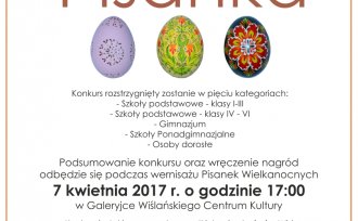 Plakat dotyczący konkursu "Najpiękniejsza Wielkanocna Pisanka"