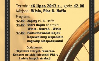 Plakat dotyczący Rowerowego Rajdu Retro