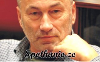 Plakat promujący spotkanie ze Sławomirem Koprem