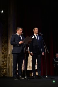 Burmistrz Tomasz Bujok i Przewodniczący Rady Miasta Wisła Janusz Podżorski
