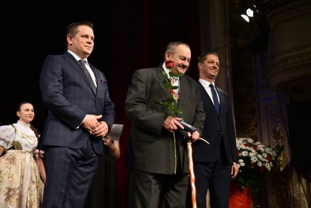 Henryk Itner po odebraniu lauru