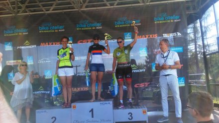 Ewa Gorzelany na podium