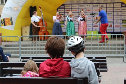 Kapela zespołu "Wisła" umilała muzyką czas przed startem zawodów