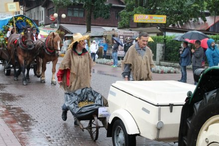 Pochód dożynkowy w Wiśle