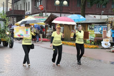 Pochód dożynkowy w Wiśle