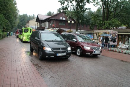 Pochód dożynkowy w Wiśle - Taxi