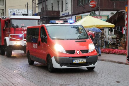 Pochód dożynkowy w Wiśle - Straż Pozarna