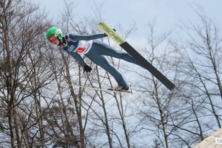 Bartosz Czyż z WSS Wisła II w locie