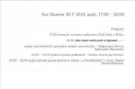 Zaproszenie na Noc Muzeów