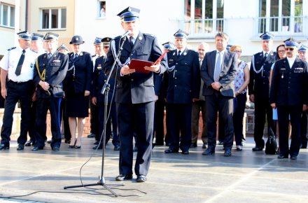 Przemawia burmistrz Wisły Tomasz Bujok