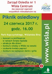 Plakat promujący piknik