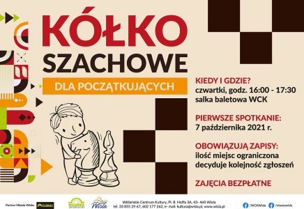 Plakat zajęć "Kółko szachowe"