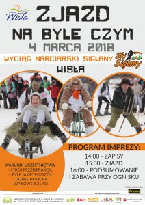 Plakat dotyczący Zjazdu na byle czym