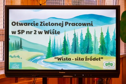 Otwarcie zielonej pracowni w SP 2 w Wiśle Czarnym