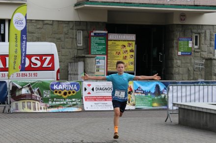 Radość z finiszu biegu