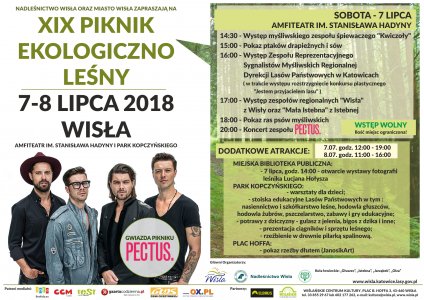 Plakat dotyczący Pikniku Leśnego