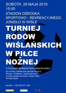 Plakat dotyczący Turnieju Rodów Wiślańskich