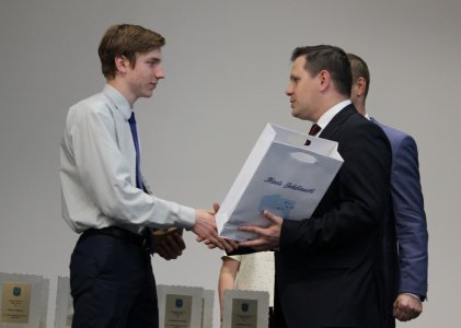 Gratulacje odbiera Jeremiasz Bujok