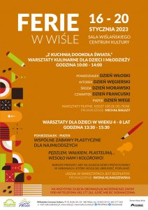 Program ferii w WCK w terminie 16 - 20 stycznia 2023r.