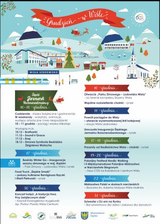Plakat z kalendarzem imprez