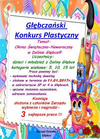 Plakat promujący konkurs