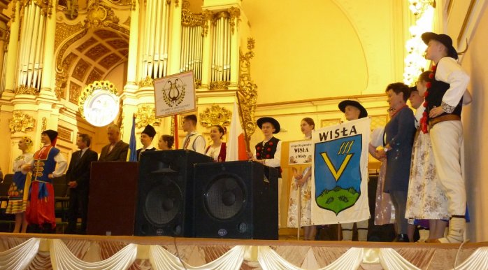 Zespół "Wisła" na rozpoczęciu festiwalu