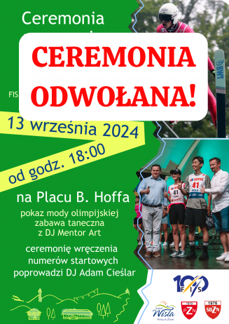 Ceremonia wręczenia numerów startowych - odwołana