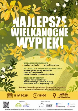 Plakat Konkurs na Najlepsze Wielkanocne Wypieki