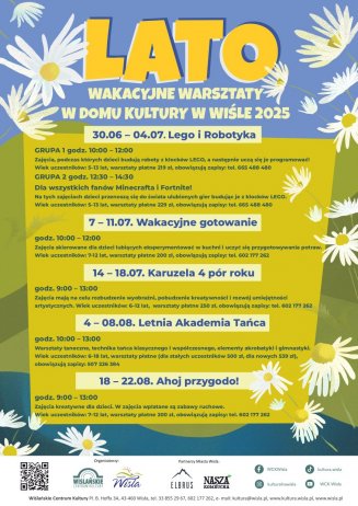 Harmonogram zajęć wakacyjnych