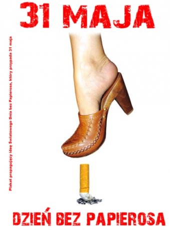 Plakat promujący Dzień bez papierosa