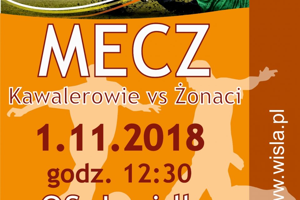Plakat promujący mecz