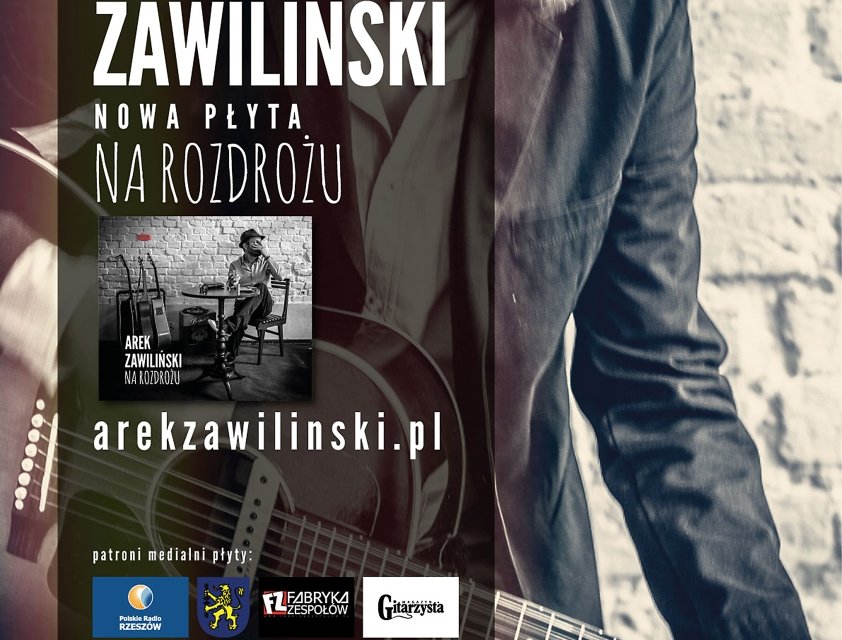 Plakat promujący koncert Arka Zawilińskiego