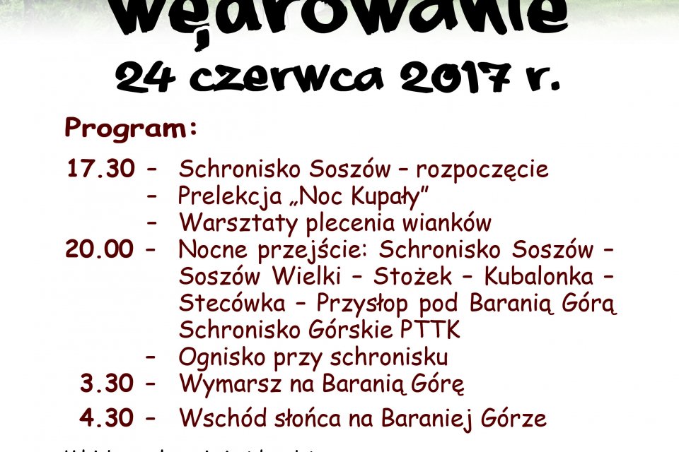Plakat promujący imprezę