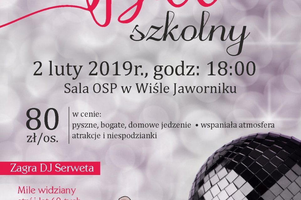 Plakat promujący bal