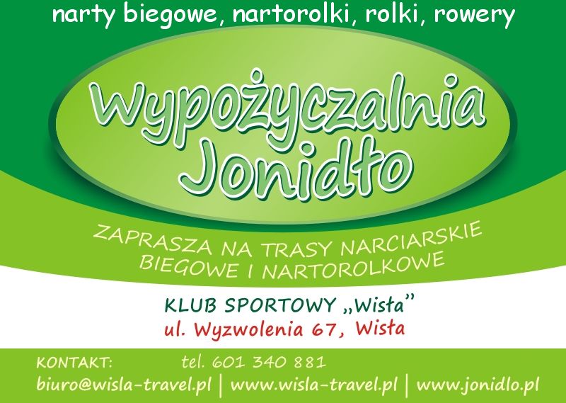 Baner wypożyczalni "Jonidło"