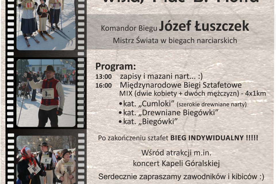 Plakat promujący Bieg Retro