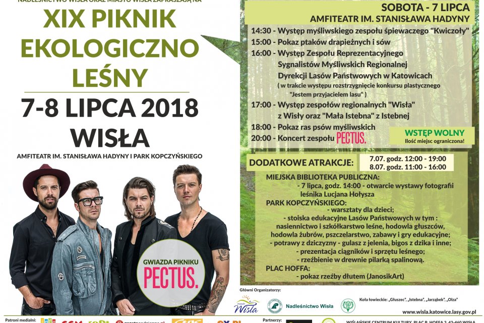 Plakat dotyczący Pikniku Leśnego