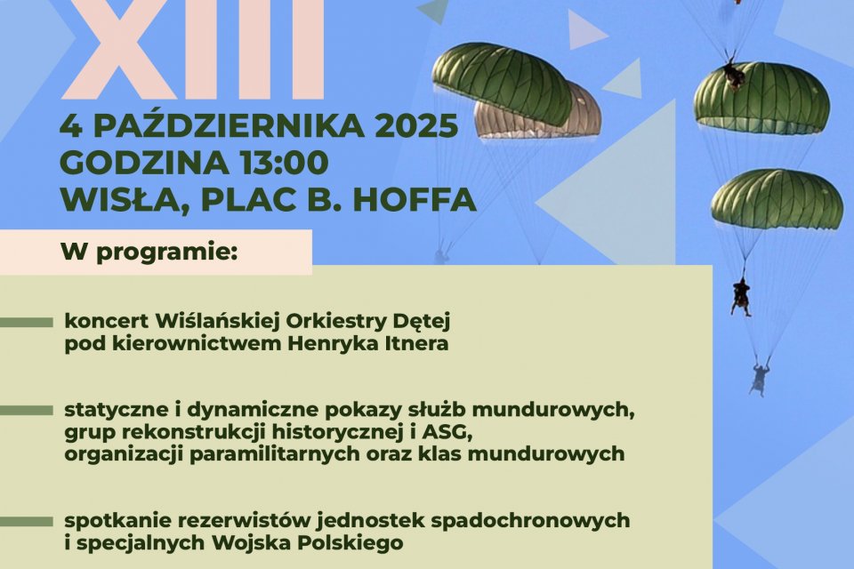 plakat piknik spadochroniarski