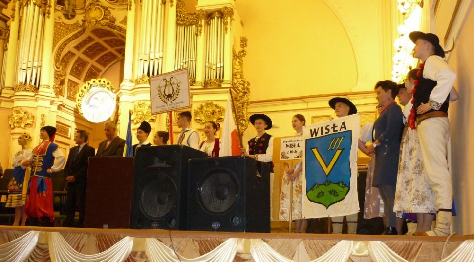 Zespół "Wisła" na rozpoczęciu festiwalu